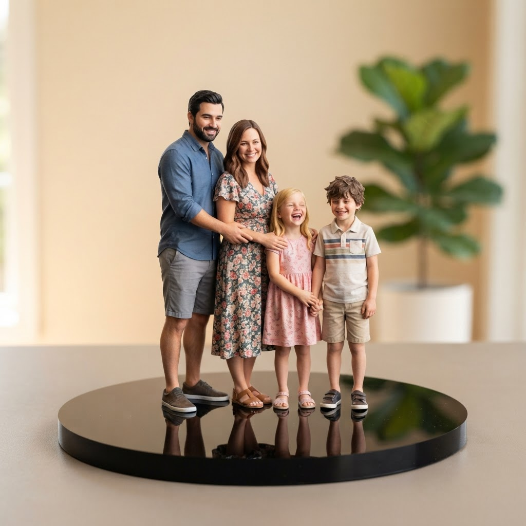 Custom family figurine